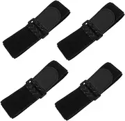 WATIIFUFU 4pcs Elastic Ankle Wraps Fastening Straps for Cycling Climbing Fishing Comfortable Skin Friendly Design for of Pant Legs Cables