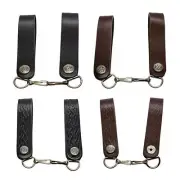 Sporran Strap Leather Suspenders Button Clasp Celtic and Plain Style