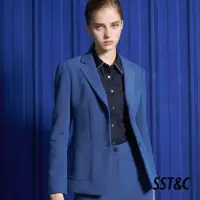在飛比找momo購物網優惠-【SST&C 最後65折】羊毛混紡皇家藍方領貼袋西裝外套71