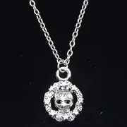[ZOJK] Necklace 15Mm Pendant Short Long Women Men Colar Gift Jewelry Choker