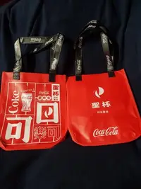 在飛比找Yahoo!奇摩拍賣優惠-可口可樂環保購物袋Coca-Cola環保購物袋