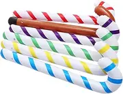 HONMEET Skin-friendly Inflatable Walking Cane Toys Candy Cane Design for Parties