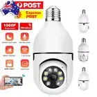 360° E27 Camera Light Bulb Security Home Panoramic Cam Wireless PTZ Monitor Cam