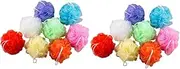 WOONEKY 32 Pcs Shower Ball Mesh Bath Ball Bath Loofah Sponge Bath Balls for Men Bath Ball Bulk Bath Shower Loofah Shower Sponge Bathing Sponge Bath Scrubber Pouf Bath Sponge Sea