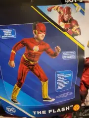 Rubies DC The Flash MUSCLE CHEST Costume, Size S 4-6, New!