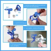 13Pcs Airless Paint Nozzles Reversible Paint Sprayer Tips Paint Machine EmsWO