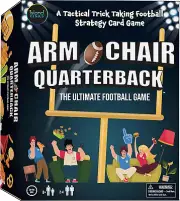 Armchair Quarterback Football Game, Table Top Board Game, Strategic Card Game wi