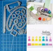 Metal Cutting Dies Paint Palette Scrapbooking Photo Embossing Paper Card Stencil