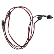 2 Pack 2 Pin SW PC Power Cable on/off Push Button ATX Computer Switch Wire 45cm red