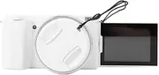 5K Digital Camera, 72MP 12X Optical Zoom Vlogging Camera for Photography with Flip Screen, LED Flash & Multiple Filters, Compact Portable Travel Cameras for Kids, Boys Girls (White)