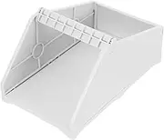 CAXUSD Thermal Label Holder for Rolls Plastic Shipping Label Holder Dispenser Printer Paper Storage Organizer for Home Office Classroom White
