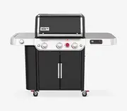 Genesis SE-EPX-335 Smart Gas BBQ Grill – Premium 3 Burner LPG Gas Barbecue Grill with Weber Connect Technology, Side Burner, Night Vision LED
