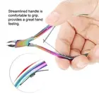 Colorful Stainless Steel Nail Dead Skin Removal Clipper Cuticle Scissors Man GBD