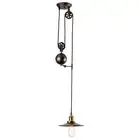 Pendant Light Industrial Pulley, Chandeliers Edison Adjustable Retro American...