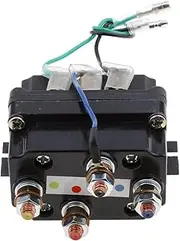 Xiaojiang Store 12V 500A ATV Winch Solenoid Contactor Relay Universal Fit for 9500-17000lbs ATV UTV 4WD 4x4 Winch Relay Solenoid ATV Accessories