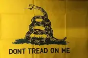 Don't tread on me flag survival gift scuba dive equip novelty GIFT FUN 2x3