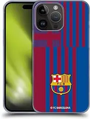 Head Case Designs Officially Licensed FC Barcelona Home 2021/22 Crest KIT Hard Back Case Compatible with Apple iPhone 15 Pro Max