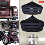 Black Rear Mud Flaps Fender Guard For Harley Tri Glide Street Glide Trike FLHXXX