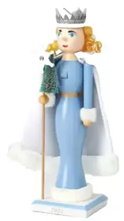 Wooden Christmas Nutcracker, approx. 14", ICE PRINCESS IN THE BLUE GOWN 22, WS