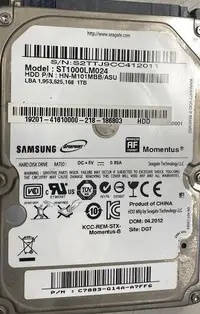 在飛比找露天拍賣優惠-二手Seagate Samsung Spinpoint M8