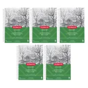 5x Derwent Academy Art 80pg Visual Art Diary A5 Portrait Orientation 350Gsm