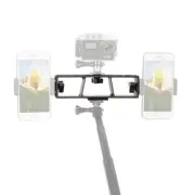 PULUZ Live Broadcast Multi-Camera Clip Mount with 3 x 1/4 Inch Thread Screw