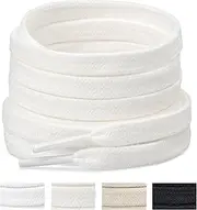 [Handshop] 100% Cotton Flat Shoelaces 5/16" - 3 Colors in 40"-63" Shoe Laces