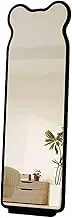 Full Length Mirror,Tilted Long Mirror with Base,Free Standing Oversized Floor Standing Mirror,for Dressing Room Bedroom Clothing Stores(Walnut Color,150 X 50cm)