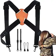 Binocular Chest Harness, Cross Adjustable Harness Strap, Safe Accessory for Hunters, Golfers, Photographers, for Hiking, Birding, Climbing Puchen