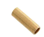 B&P Lamp 1/8 Ip Solid Brass, All Thread Nipples/Pipe