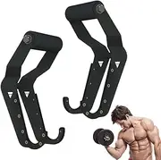 Barbell Clamp, Dumbbell Collar, Clip, Fitness Bar Cli Dumbbell Clip, Heavy Load Capacity Dumbbell Hook | Multipurpose Dumbbell Spotter Exercise Handles Hook, Dumbbell Weight Lifting Hooks