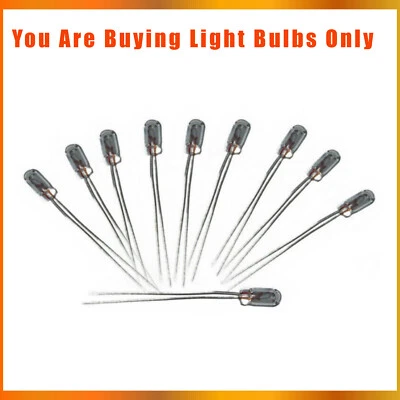 DELCO GM GMC CHEVY DISPLAY LIGHT BULBS FOR CD, CASSETTE RADIO SET OF 10 4MM 14 V