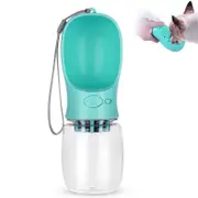 Catzon Dog Water Bottle Leak Proof Portable Puppy Water Bottle With Filter Element for Pets Outdoor Walking-Blue