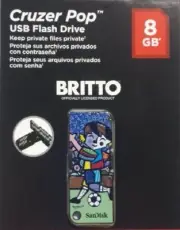 Sandisk Cruzer Pop USB Flash Drive 8GB Romero Britto Soccer Edition