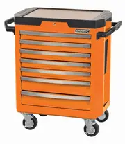 Kincrome K7747O - CONTOUR Tool Trolley 7 Drawer Flame Orange