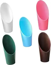 Toyvian 5Pcs Potting Scoops Durable Plastic Garden Shovel Tool for Indoor and Outdoor Use Ergonomic Soil Digging Spoons