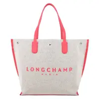 在飛比找momo購物網優惠-【LONGCHAMP】ESSENTIAL系列帆布LOGO字母