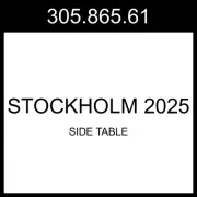IKEA STOCKHOLM 2025 Side Table Pine Veneer Black 305.865.61