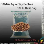 Canna Clay Ball Hydroponic Grow Medium 10L/4.5kg Clay Pebbles in RefillBag