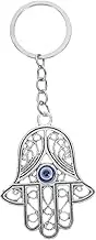 Evil Eye Hand Keychain Decor Unique Blue Eye Pendant for Handbag Schoolbag Multi Purpose Decorative Key Ring Occasion Creative and Charming Accessory