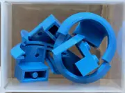 LEGO Parts - Dark Azure Vehicle, Mudguard 4 x 2 1/2 x 1 2/3 - No 50745 - QTY 5