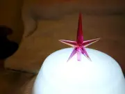 Medium PINK Iridescent Aurora Star for Ceramic Christmas Tree Topper