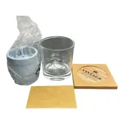 Lorsia Whiskey Glass set 1 ice ball mold and 1 coaster brand new