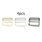 4 Pieces G Hook Wave Buckles with Spring Slide Buckles Webbing Strap Buckles