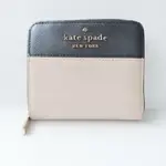 KATE SPADE NEW YORK 錢包 證件套 長夾 暗色 海軍藍 米色 皮革 日本直送 二手  FC5F264C