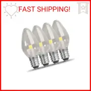 Feit Electric BP7C7/827/LED/4 0.6W 7W Equivalent 30 Lumen Candelabra Base Four L