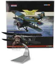 FAIREY SWORDFISH MK I RNFAA No.815 NAS HMS ILLUSTRIOUS 1940 - CORGI AA36306 1/72