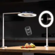 Ring Light with Overhead Phone Mount, 10" Selfie Light with Stand and Phone H...