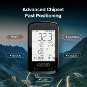 GPS Bike Computer Wireless Bicycle Speedometer Bluetooth ANT+ Cycling Odometer