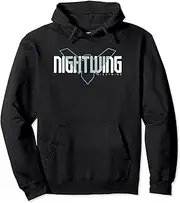 [DC Comics] Batman Nightwing Icon Text Overlay Pullover Hoodie